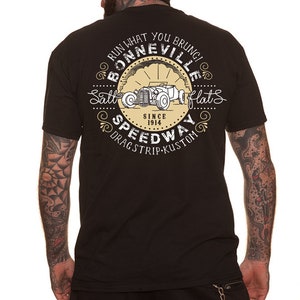 Dragstrip Clothing Street Bonneville Speedway Black Tshirt