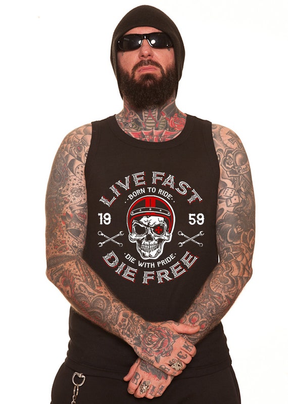 Dragstrip Clothing Live Fast Die Free Black Wife Beater - Etsy Canada Dragstrip Clothing Live Fast Die Free Black Wife Beater - Etsy Canada