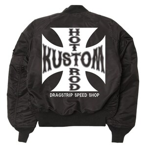 Dragstrip Kustom FTW Flight Jacket (Black)