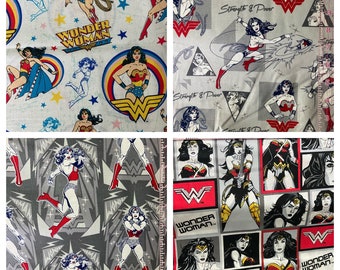 Bastel Kunstlerbedarf Camelot Fabric Wonder Woman Silhouette In Dark Red Half Metre Stoffe