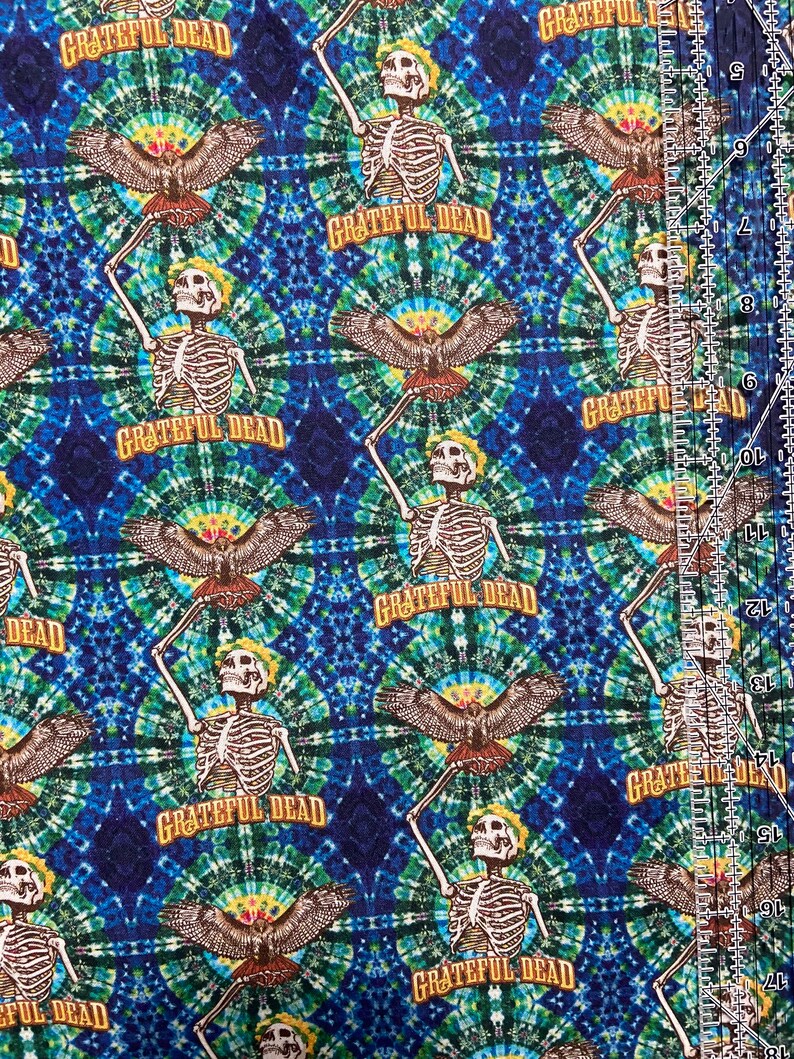 1/2 Yard Cotton Fabric / the Grateful Dead Cotton Etsy