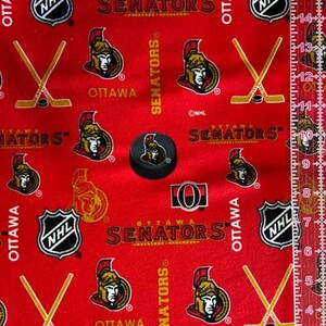 1/2 Yard NHL Fabric Flannel / Toronto Maple Leafs Fabric / Montreal Canadiens Fabric / Fabric By The Yard image 5