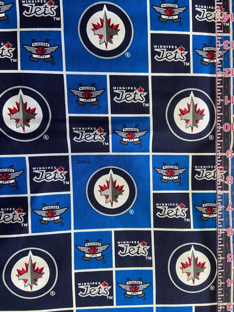 1/2 Yard NHL Fabric Cotton / Vancouver Canuks Fabric / Ottawa Etsy