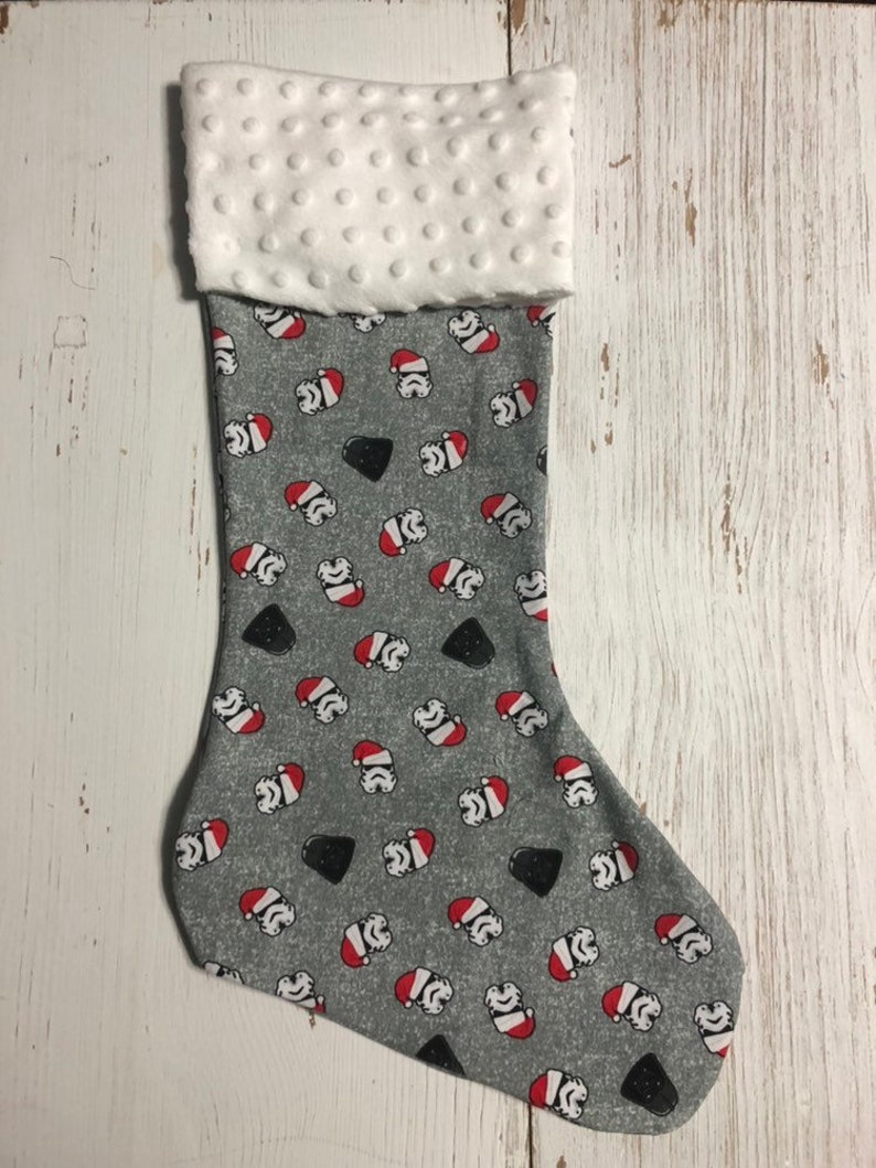 Christmas home decor Personalized Christmas Stocking Decorative Stocking embroidered stocking Star Wars Stocking R2D2 Stocking