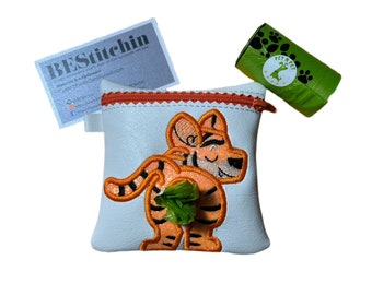 Kotbeutelhalter / Tiger Poop Bag / Personalisierung und Individualisierung verfügbar