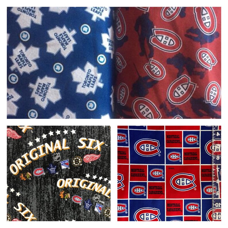 1/2 Yard NHL Fabric Cotton / Toronto Maple Leaf's Fabric / Etsy Canada