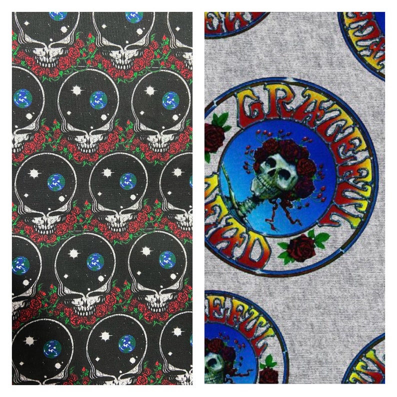 1/2 Yard Cotton Fabric / the Grateful Dead Cotton Etsy Canada