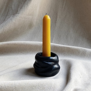 FORMA I - concrete candle holder | decorative candle holder | candlestick holder | sculptural concrete decor | tealight candle holder