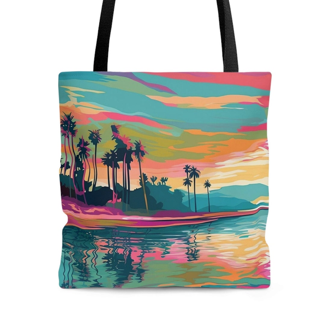 Tropical Sunset Beach Tote Bag main image 1