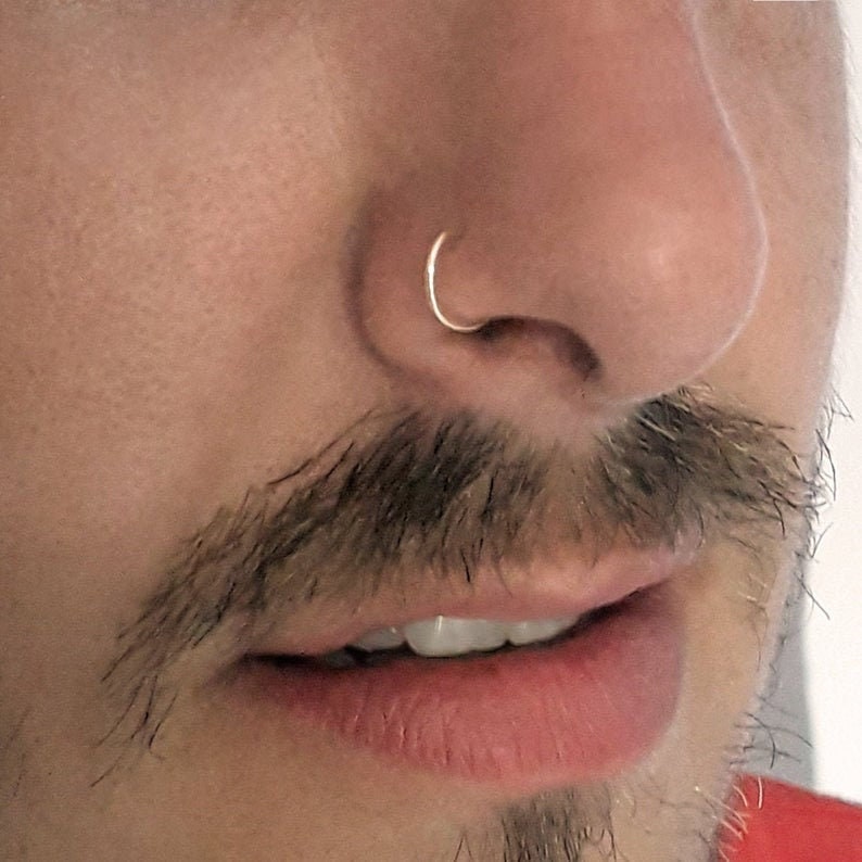 Jovivi Nose Rings 20G Nose Rings Hoops Stainless Steel Nose Piercing Kit CZ Nose  Ring for Women Men Star Opal Double Hoop Nose Piercings - Silver -  Walmart.com
