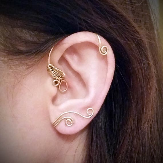 Beauty and the beast earring cuff clearance