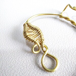 Ear Wrap Inspired by Beauty and the Beast Silver Ear Wrap Gold Ear Vine No Piercing Cuff image 7