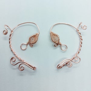 Ear Wrap Inspired by Beauty and the Beast Silver Ear Wrap Gold Ear Vine No Piercing Cuff image 8