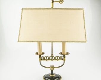 French buillotte lamp with 2 candles