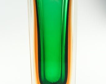MINT Sommerso vase Mandruzzato Design Murano 1970 s