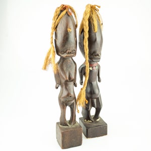 M/F Ibedji figurines Yoruba Nigeria attribution, antique