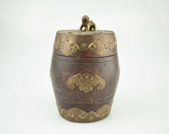 1880 chinese jar mahogany