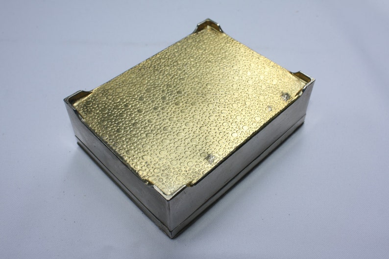 Vintage box with snake leather finishing