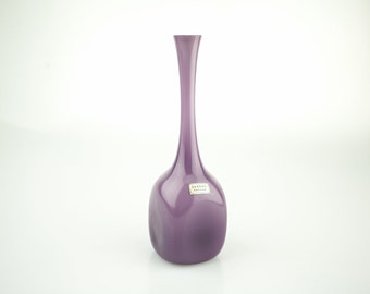 Ekenas purple cased glass vase