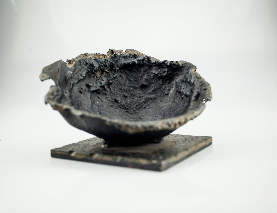 Curious Cast Iron Exploded Melting Pot Objet Trouve Etsy