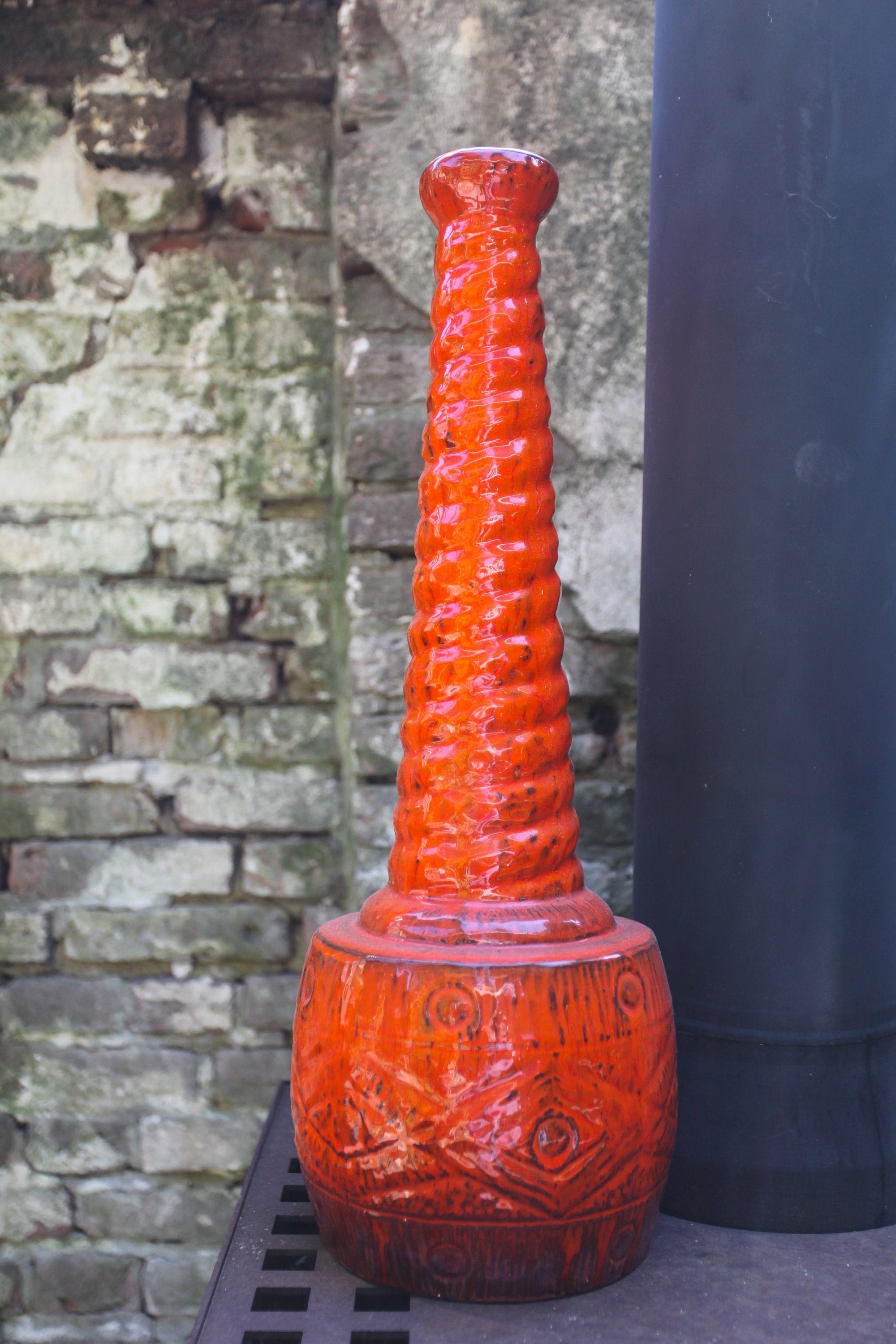 Odd Shaped Seventies Vase Belgium 70s Etsy Ireland