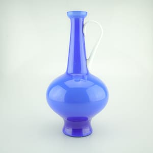 empoli opaline pitcher, vase, carafe mid century vintage