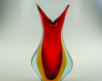 Flavio Poli solifleur sommerso vas, liten