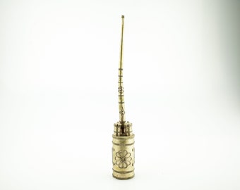 antique Ritual Pipe or Tribal Pipe Silver Alloy