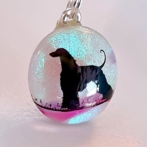 Afghan Hound  cord necklace