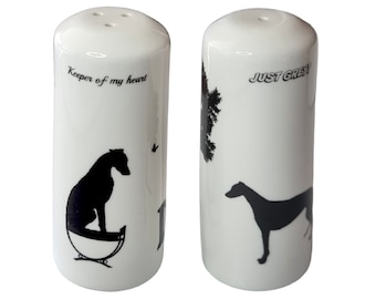 Greyhound/ Galgo pepper and salt shaker