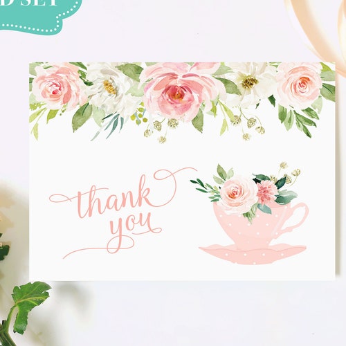 Wedding Thank You Cards / Bridal Shower Thank You Cards / Etsy