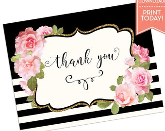 Plum Stripes Painted Thank You 24 Note Cards Kraft Envs Plum Stripes Painted Thank You 24 Note Cards Kraft Envs