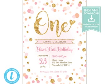 confetti invitation etsy