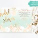 Beach Bridal Shower Invitation / Destination Wedding Bridal Shower Invitation / Seashell Bridal Shower Invitation / Beachy Invites / LR1004 