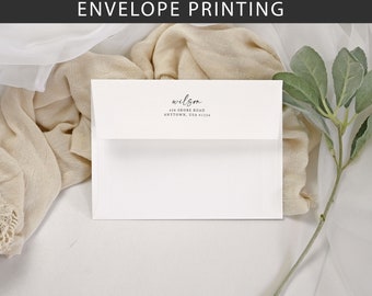 Envelope Printing Add-on / Return Address Printing and/or Recipient Addressing