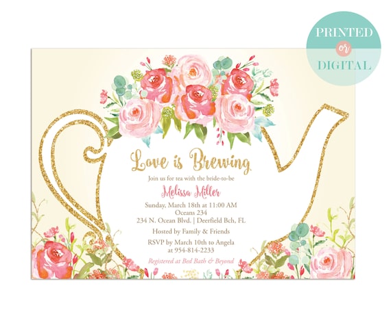Tea Party Photo Invitations 5