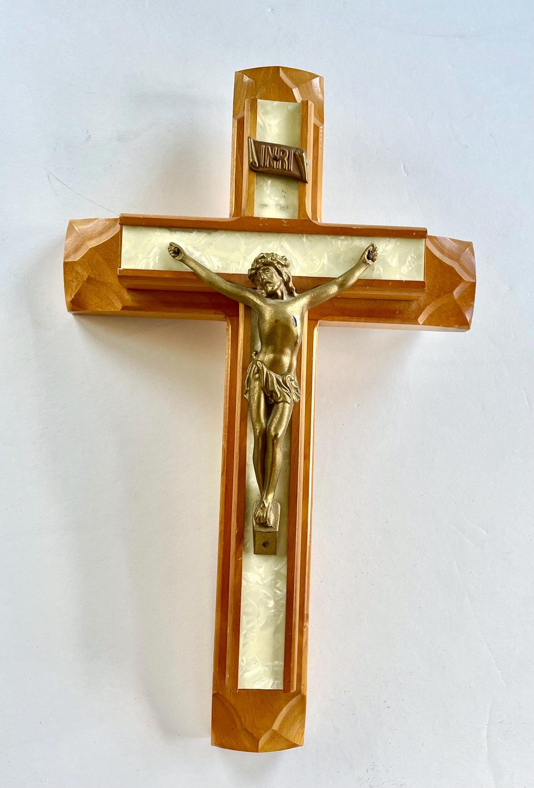 Vintage Last Rights Wooden Crucifix - Etsy