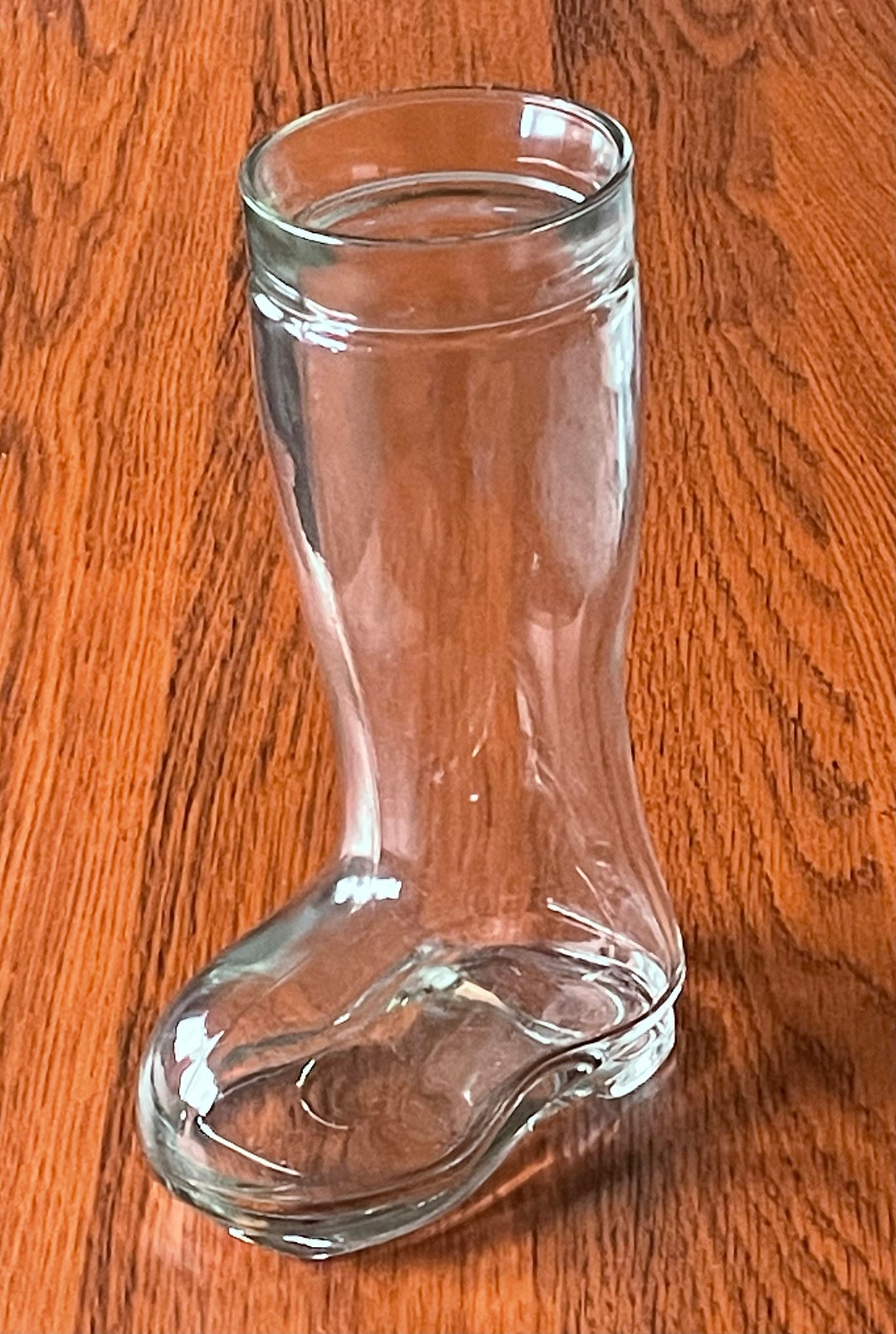 Vintage Glass Boot Vase Etsy