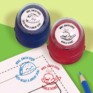 Personalized Teacher Stamps, Self-Inking Teacher Stamper, Personalized Teacher Gift, Classroom Teacher Stamp, Custom Teacher Stamp