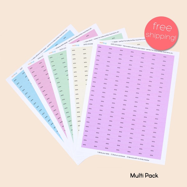 Date Stickies™ (5-PACK) By InchBug