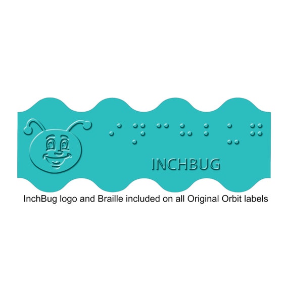 Orbit Labels Personalized InchBug Tropical Turquoise 4 Pack