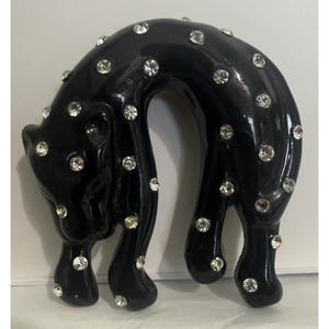 BLACK PUMA Brooch Anthropologie EXC image 1