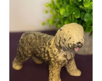 UCG Japan Sheepdog Figurine "Penguin" Mis-Mark Vintage Ceramic Dog