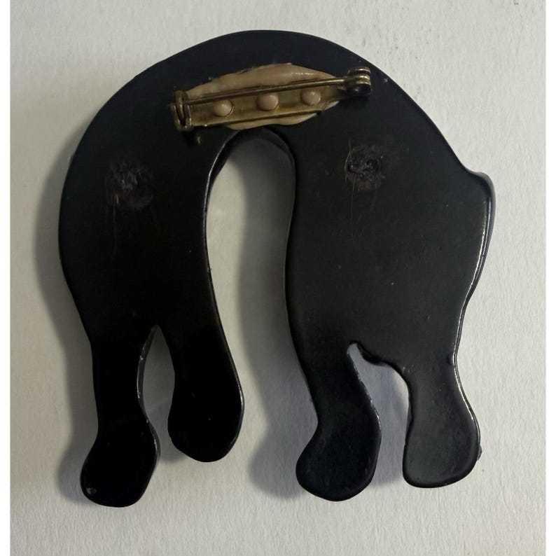 BLACK PUMA Brooch Anthropologie EXC image 3