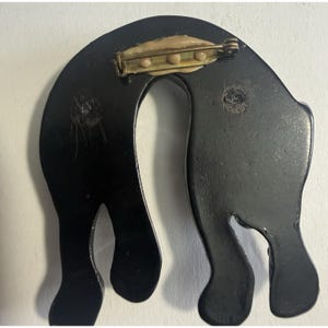 BLACK PUMA Brooch Anthropologie EXC image 4