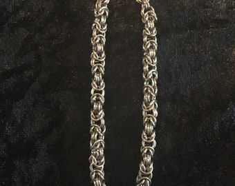 Pulsera bizantina de acero inoxidable