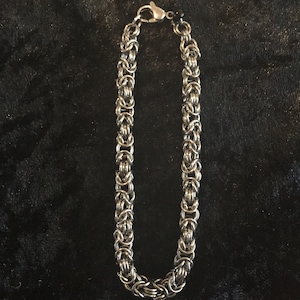 Stainless Steel Byzantine Bracelet