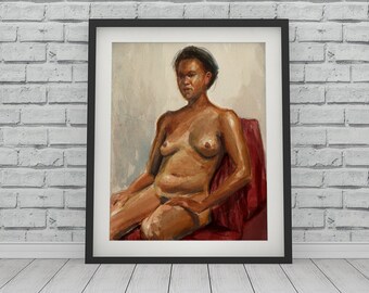 THE RED BLANKET - Archival Giclee Watercolor Print
