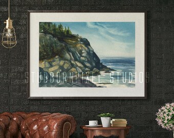 WHITEHEAD - Archivistique Giclée Landscape Aquarelle