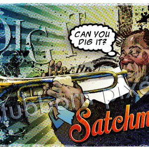 SATCHMO Greeting Card, Blank card image 3